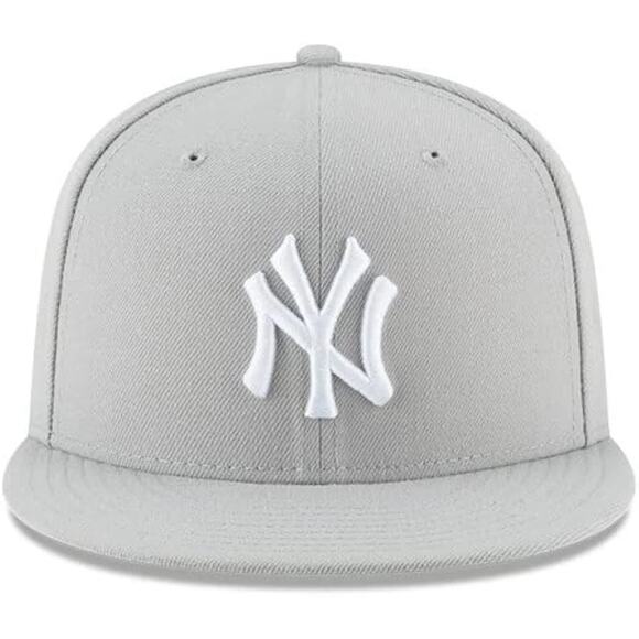 NWT New Era 59FIFTY Yankees Fitted Hat – Gray, Size 7 5/8, On-Field Game Cap - Picture 1 of 4